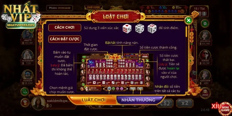 Tìm Hiểu Cách Chơi Sicbo Tài Phú Md5 Nhatvip Cực Dễ Hiểu 2 Tổng quan về trò chơi