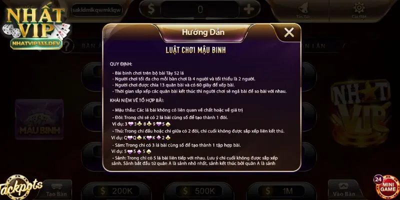 Nhatvip - Kinh Nghiệm Đánh Bài Bài Mậu Binh Cho Tân Binh 2 Khám phá game bài Mậu Binh Nhatvip là gì?